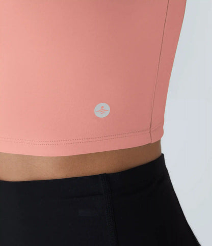SoftlyZero™ Airy Square Neck Backless Crisscross Cropped InstantCool Yoga Tank Top