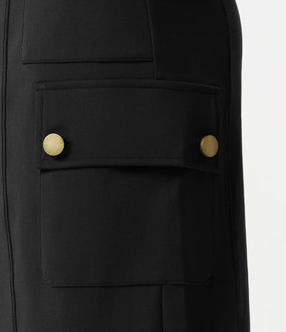 DayStretch High Waisted Work Bermuda Shorts with Pockets