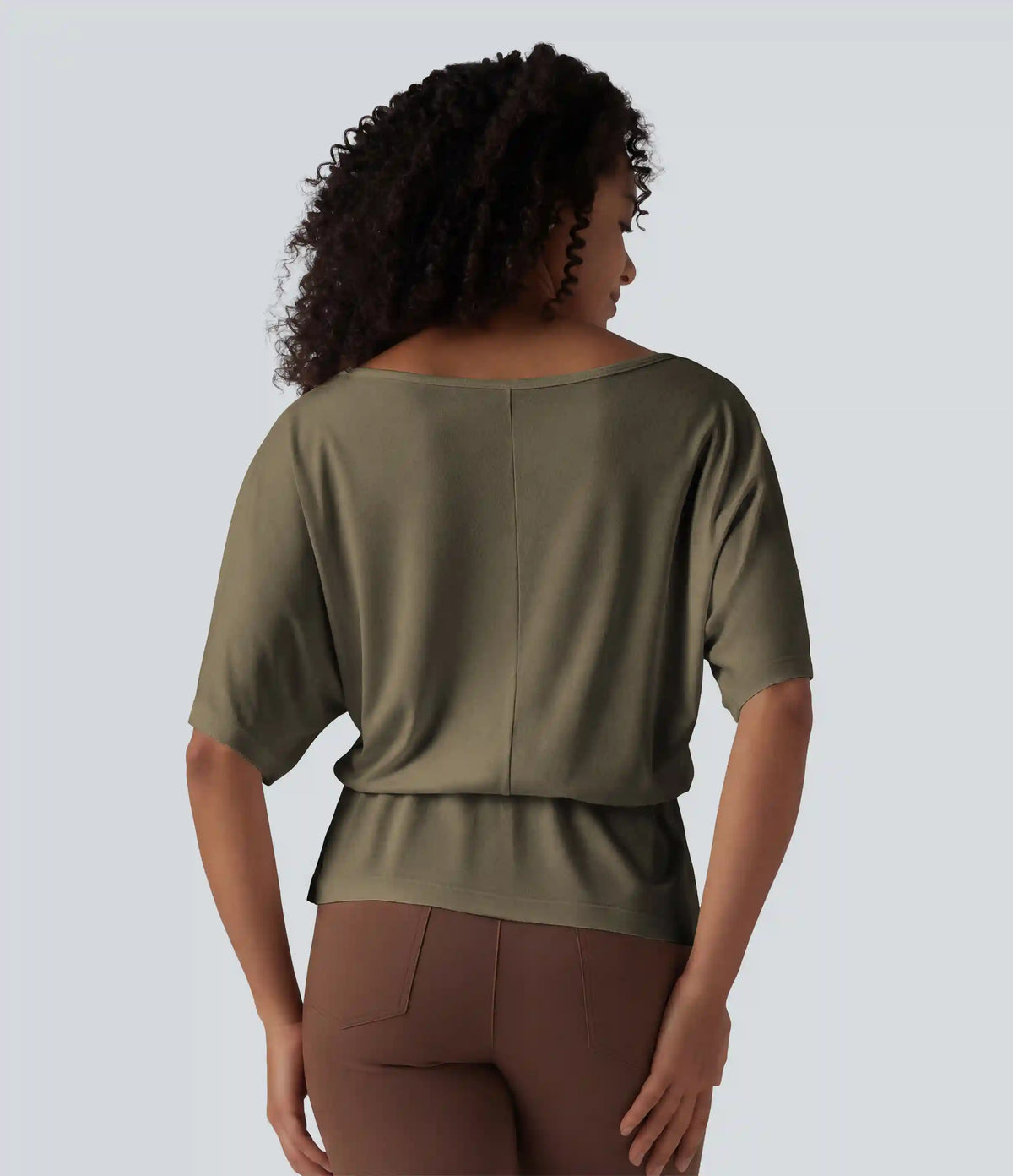 Boat Neck Half Sleeve Work T-Shirt