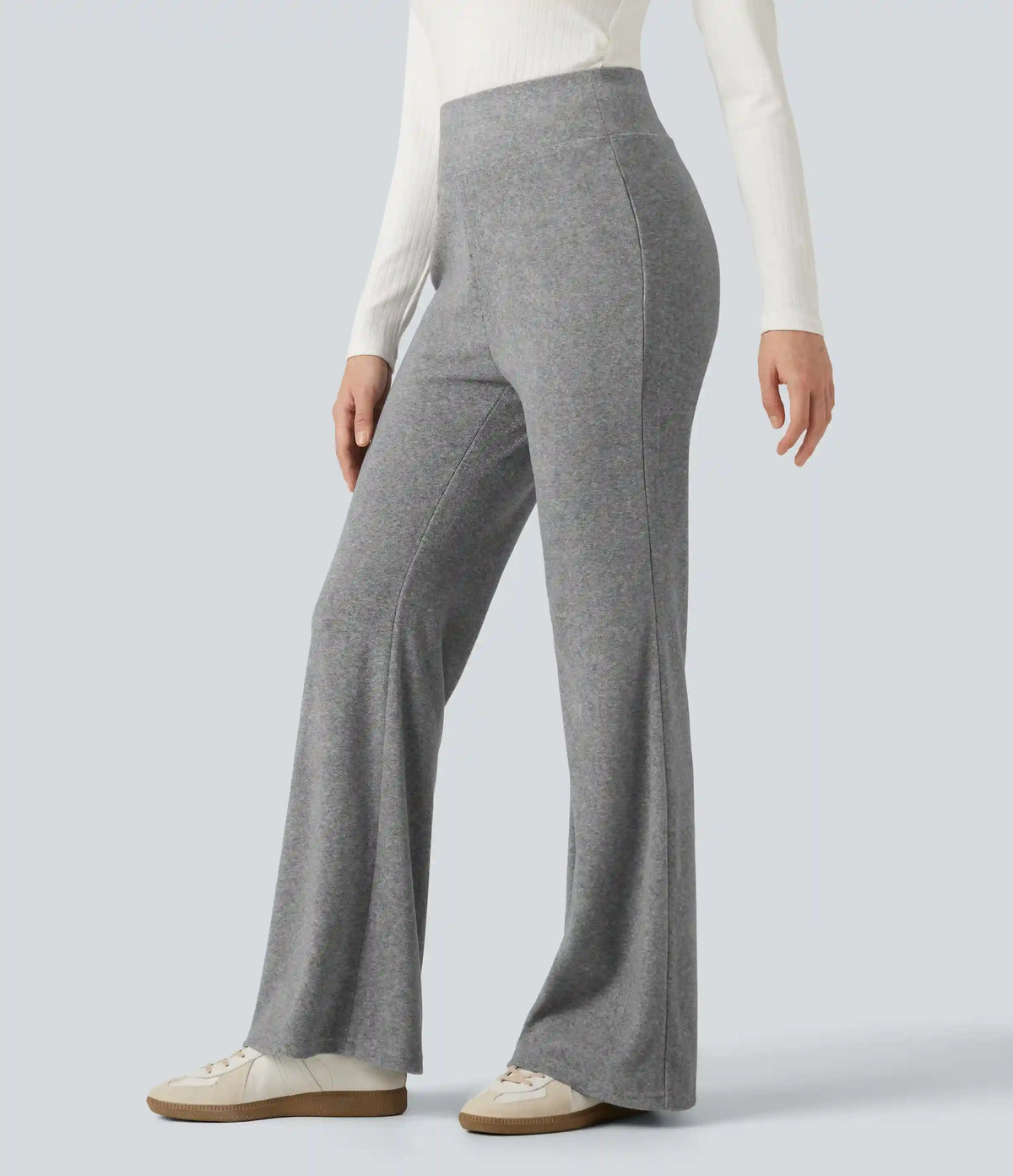 High Waisted Flare Casual Pants