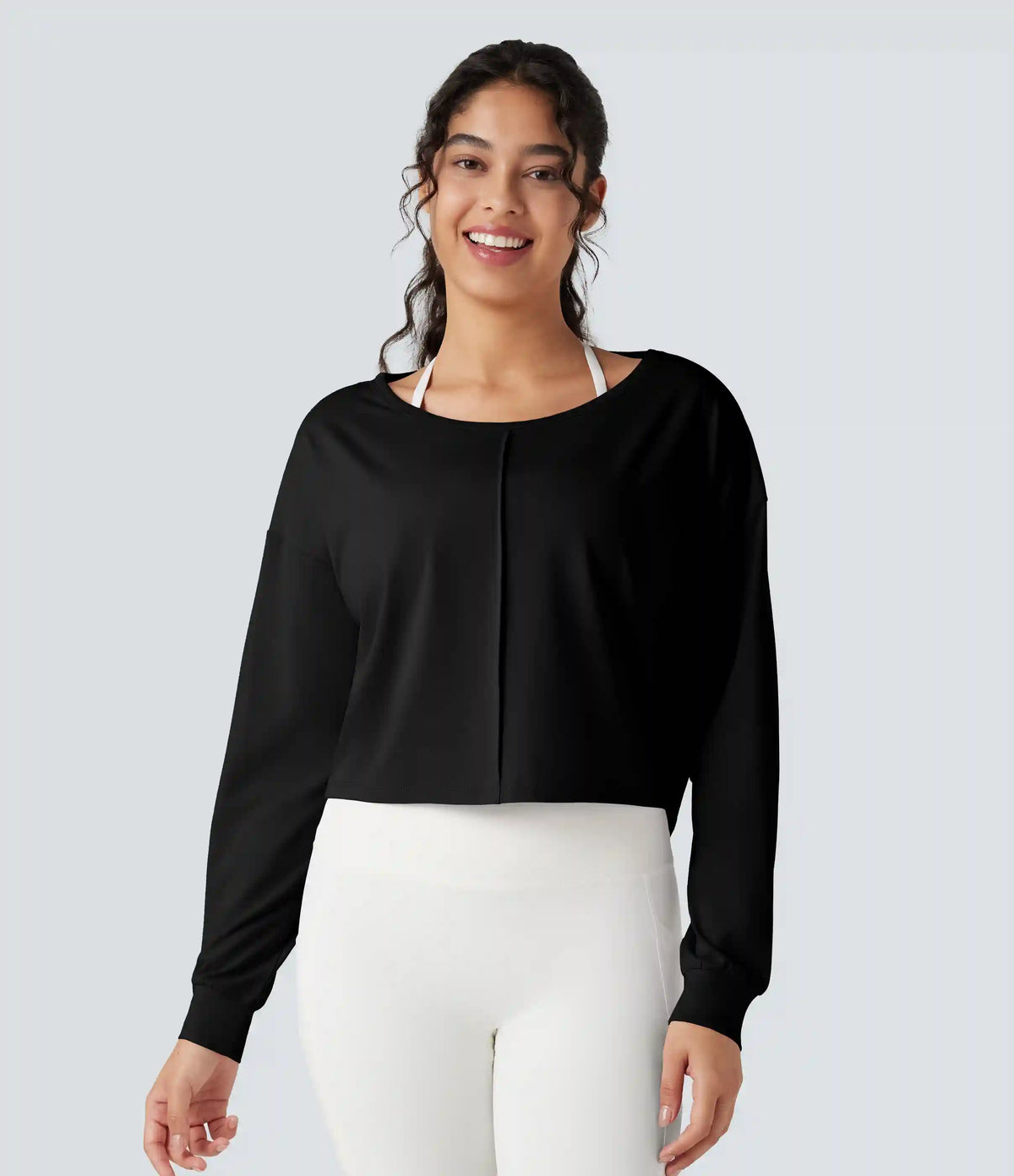Backless Long Sleeve Workout Sports Top