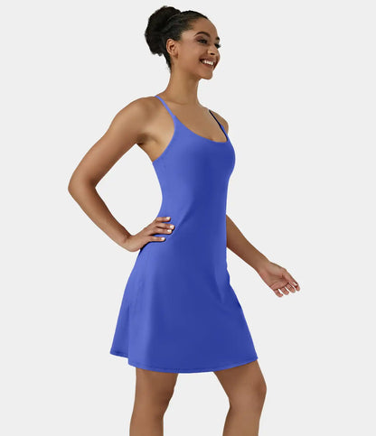 SoftlyZero™ Airy Cut Out 2-in-1 Pocket InstantCool Longer Active Dress