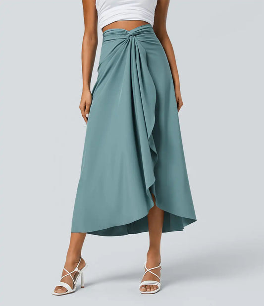 Breezeful™ High Waisted Wrapped Tie Back Quick Dry Skirt