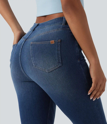 Halara Flex™ High Waisted Split Capri Casual Slim Jeans with Pockets