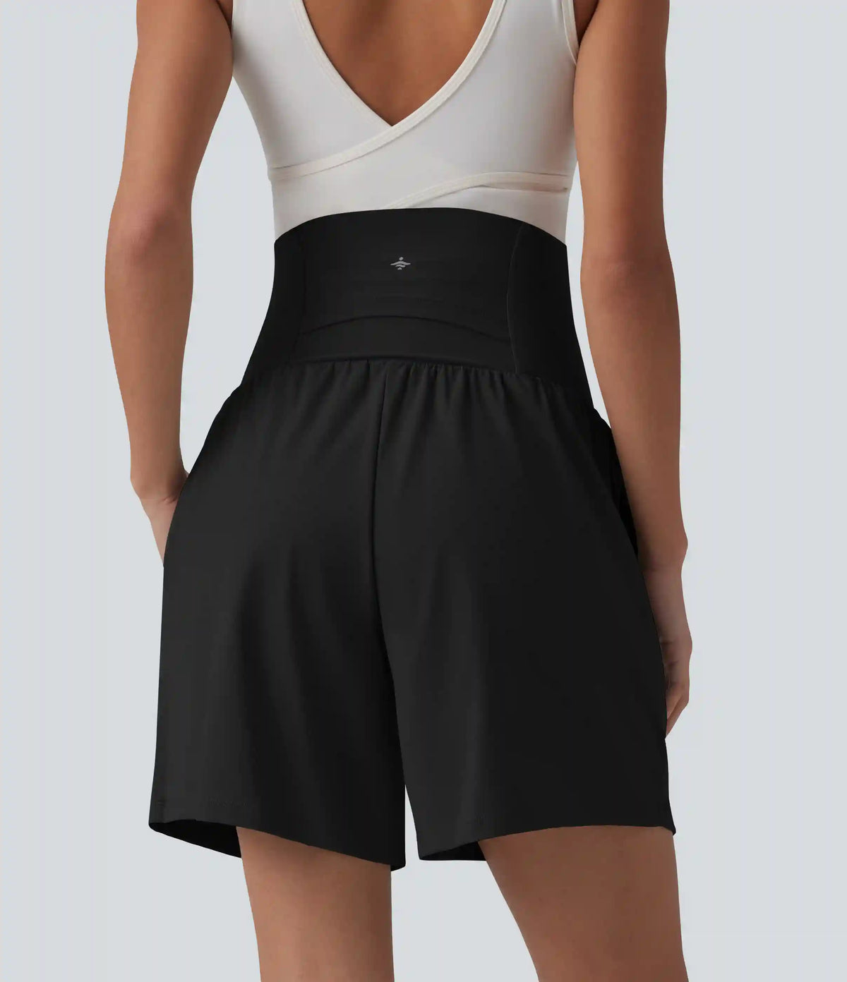 Softlyzero™ Airy Super High Waisted 2-in-1 InstantCool Yoga Maternity Shorts 7'' with Pockets