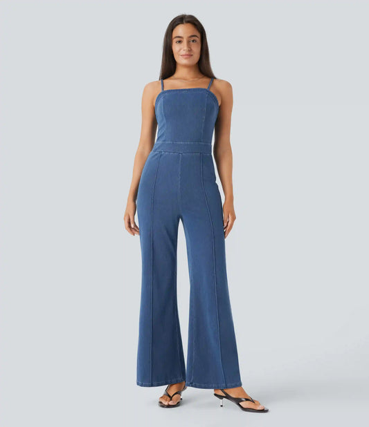 Halara Flex™ Washed Denim Casual Jumpsuit