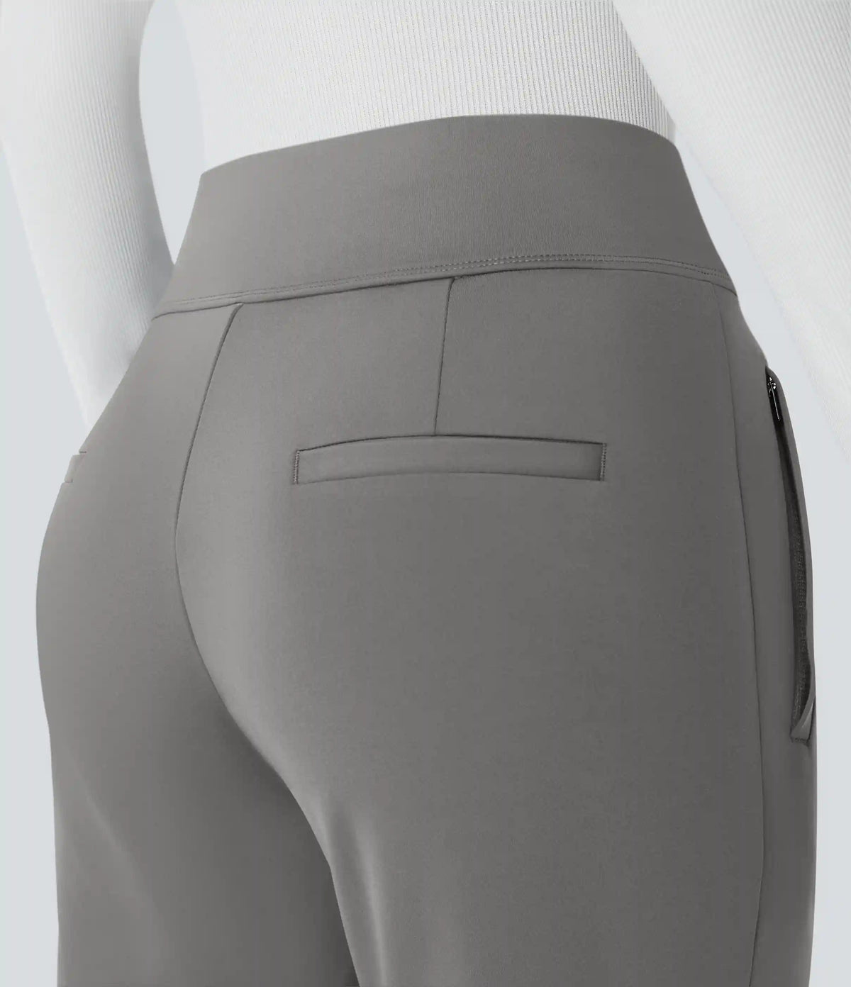 Halara Flex™ DayStretch Mid Rise Side Zipper Pocket Work Flare Pants