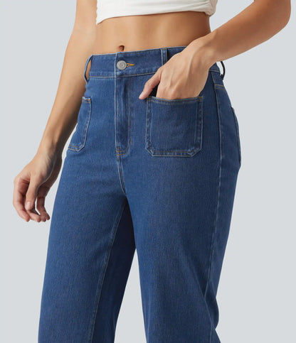 Halara Flex™ Mid Rise Casual Bootcut Jeans with Pockets