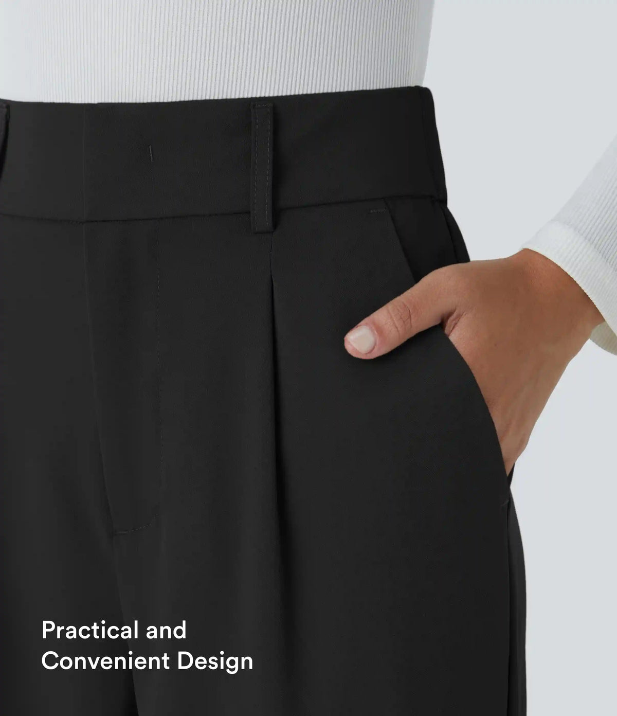Halara Flex™ High Waisted Pocket Solid Work Tapered Pants