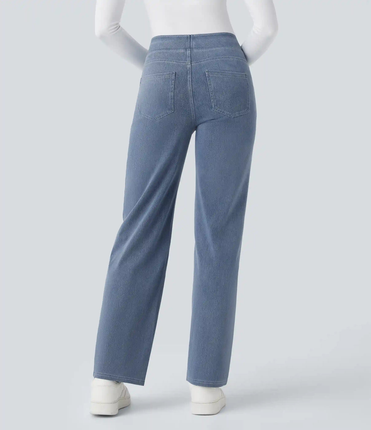Halara Flex™ High Waisted Pockets Straight Leg Work Jeans