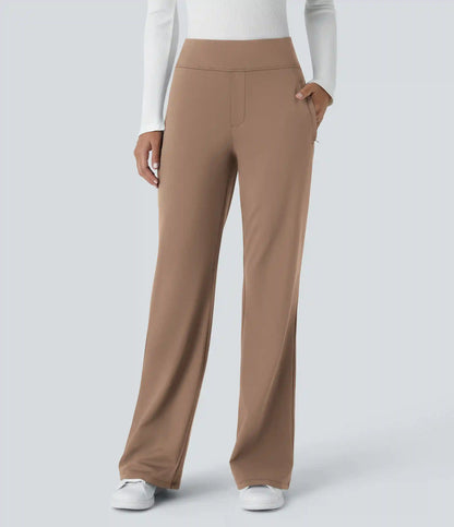 Halara Flex™ DayStretch Mid Rise Side Zipper Pocket Work Flare Pants