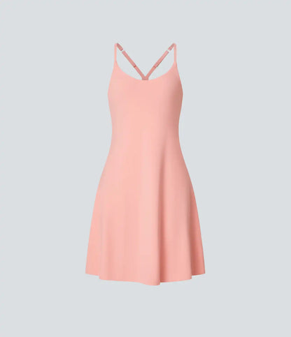 SoftlyZero™ Airy Cut Out 2-in-1 Pocket InstantCool Longer Active Dress