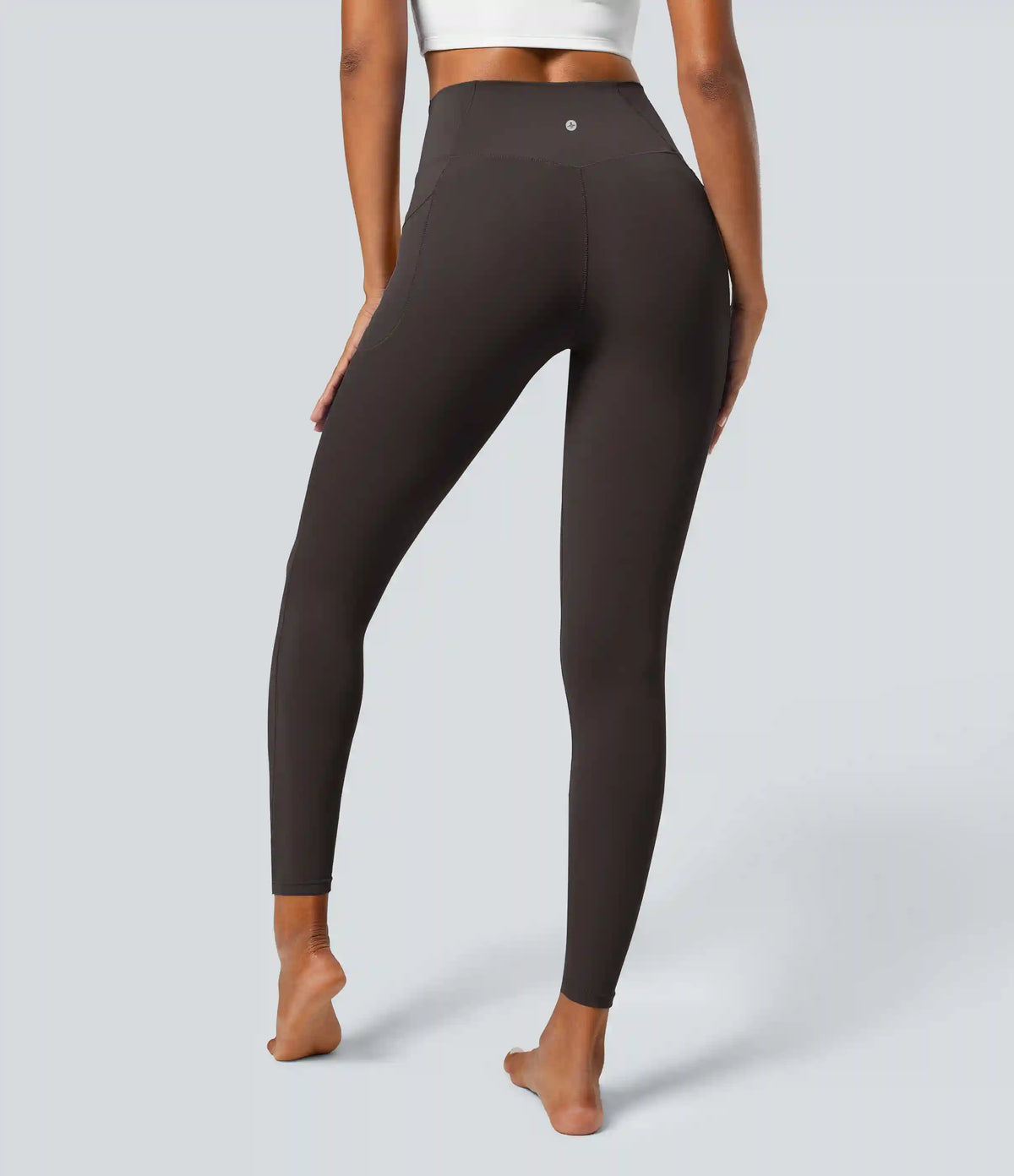 SoftlyZero™ Crossover Pocket Plain Leggings