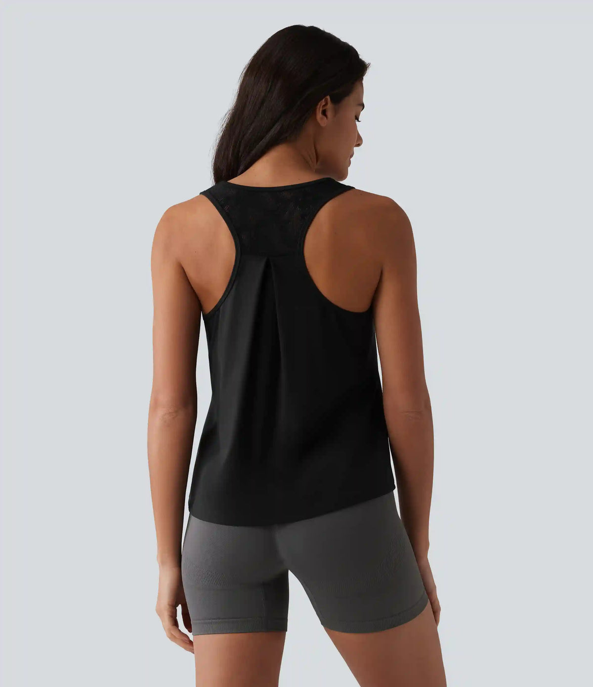 SoftlyZero™ Airy Racerback Contrast Lace InstantCool Workout Tank Top
