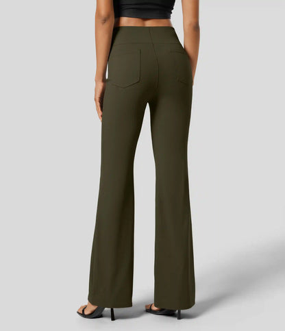 Halara Flex™ High Waisted Back Side Pocket Slight Flare Work Pants