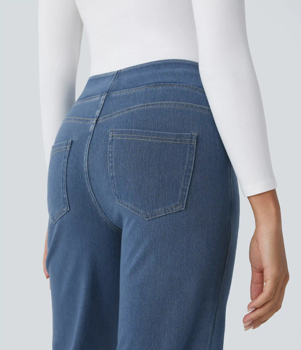 Halara Flex™ High Waisted Pockets Straight Leg Work Jeans