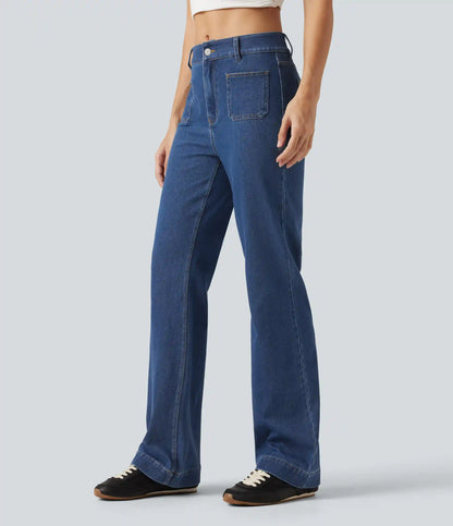 Halara Flex™ Mid Rise Casual Bootcut Jeans with Pockets