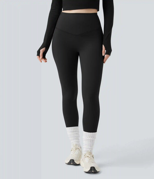 Halara UltraSculpt™ Extra Heat High Waisted Tummy Control Shaping Yoga Leggings with Pockets