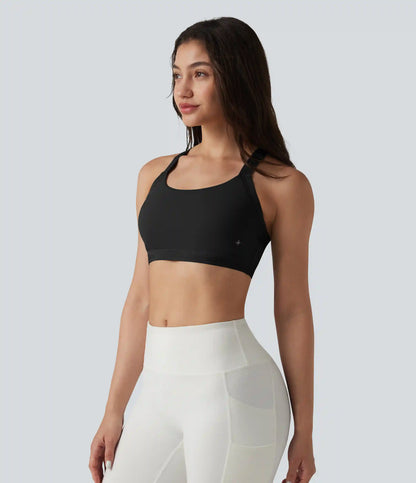 Low Supprot Built-in Bra InstantCool Quick Dry Yoga Sports Bra-UPF50+