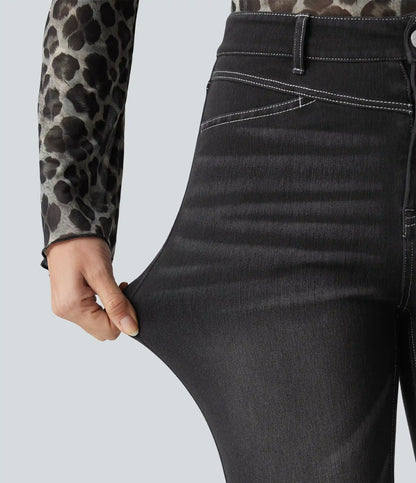 Halara Flex™ High Waisted Split Capri Casual Slim Jeans with Pockets