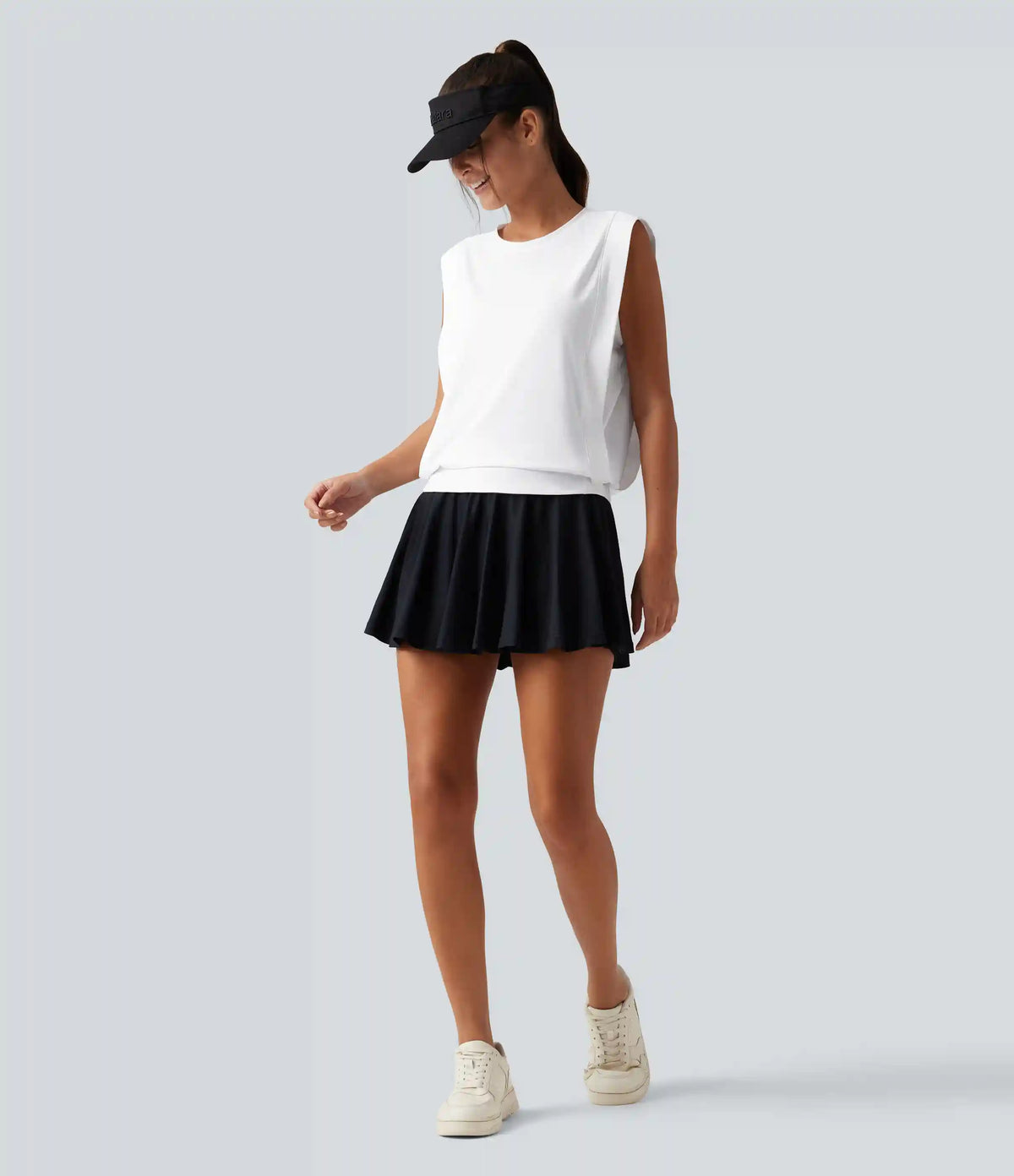 Round Neck Sleeveless InstantCool Work Sports Top-UPF50+