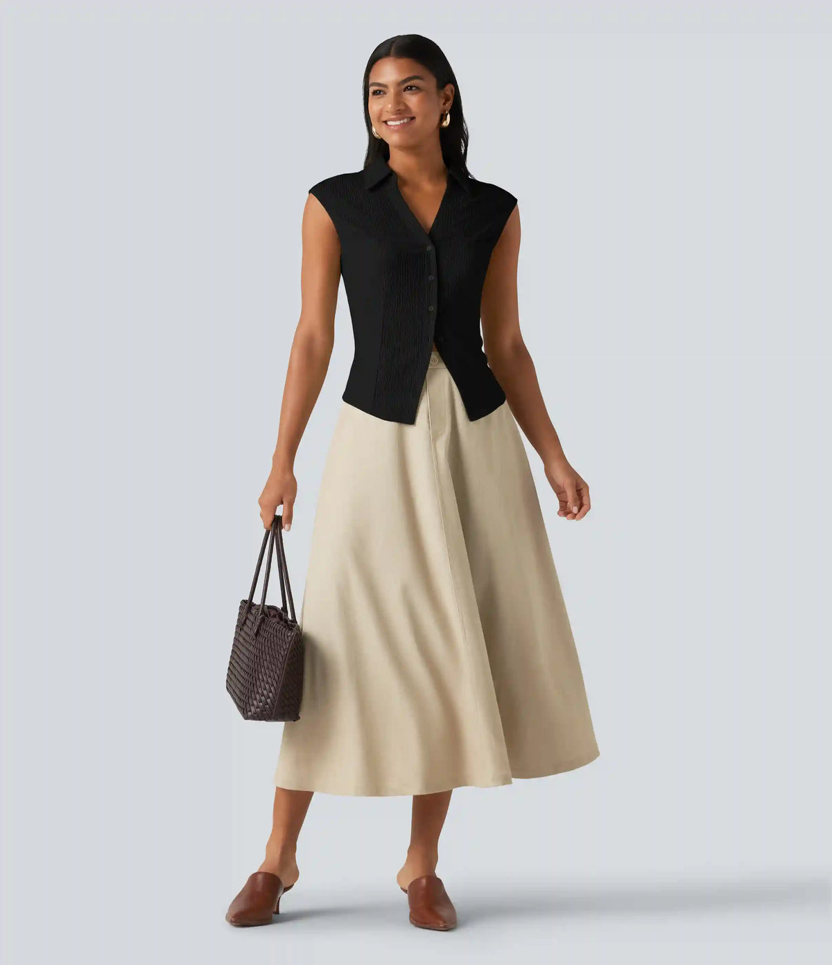 Sleeveless Casual Shirt