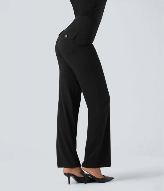 Halara UltraSculpt™ High Waisted Tummy Control Straight Leg Work Pants with Pockets