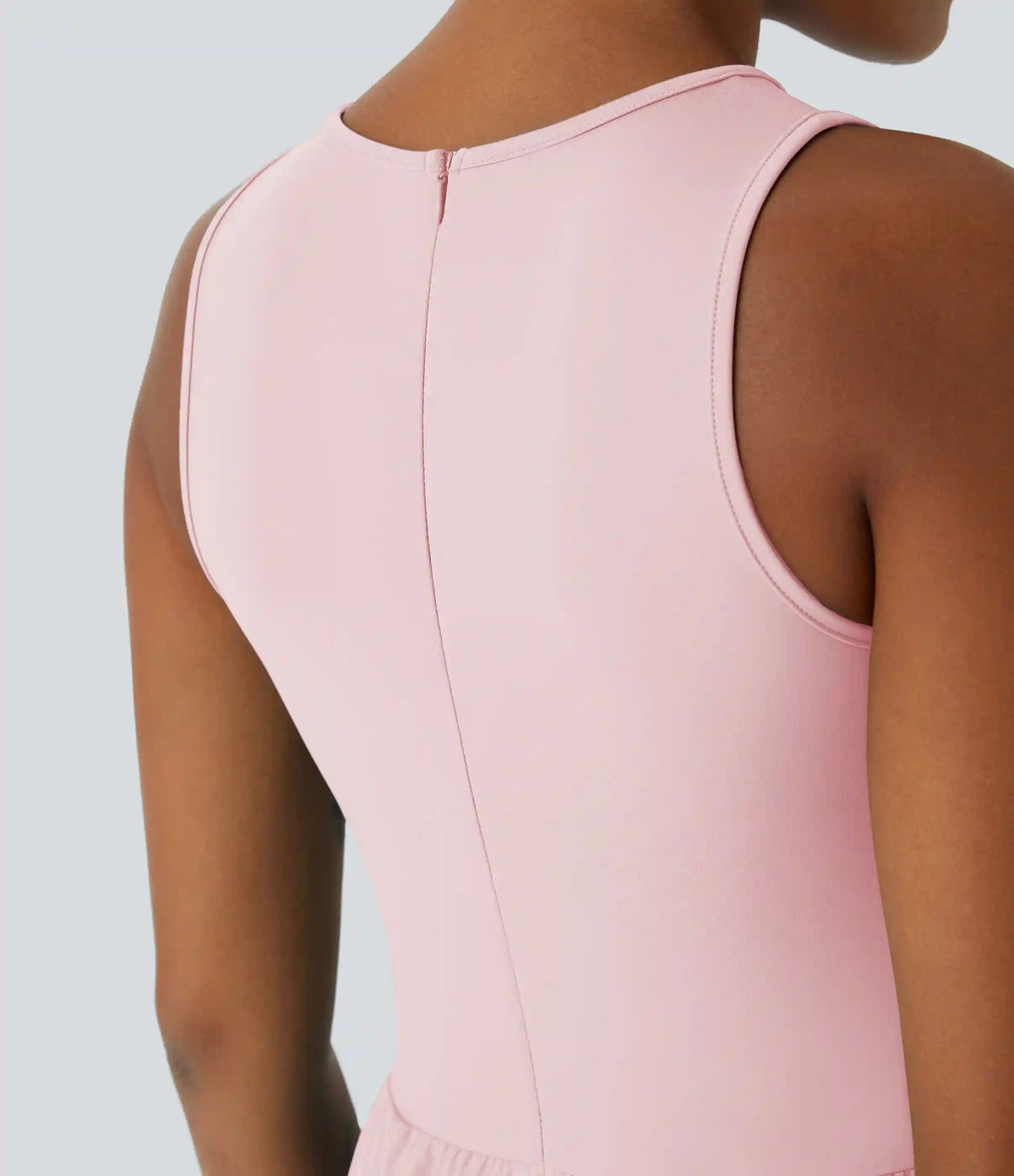 Breezeful™ Zipper Sleeveless Pocket Contrast Quick Dry Jumpsuit