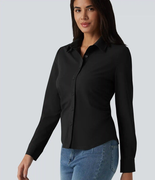 Wrinkle Recovery Long Sleeve Quick Dry Casual Shirt