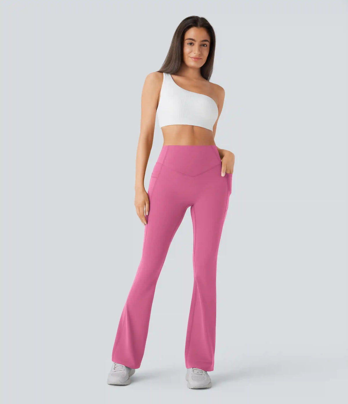 Halara UltraSculpt™ High Waisted Scrunch Butt Lifting Tummy Control Pocket Shaping Yoga Bootcut Leggings