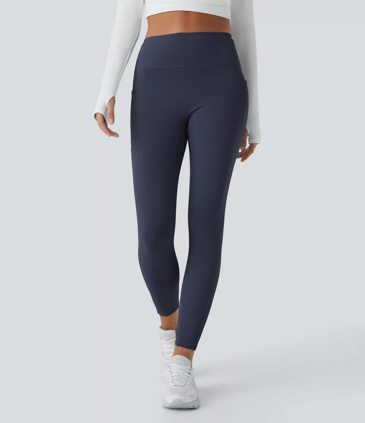 SoftlyZero™ Plush Thermal High Waisted Pocket Skinny 7/8 Yoga Leggings