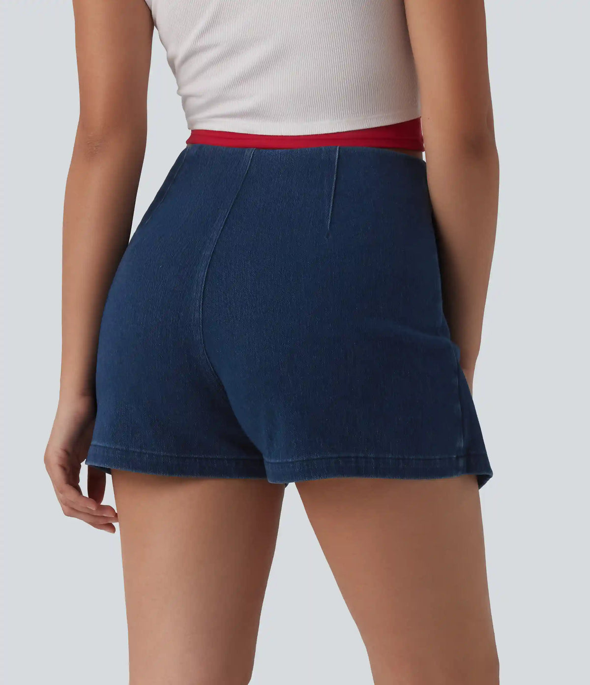 Halara Flex™ Mid Rise Micro Mini Denim Casual Skort