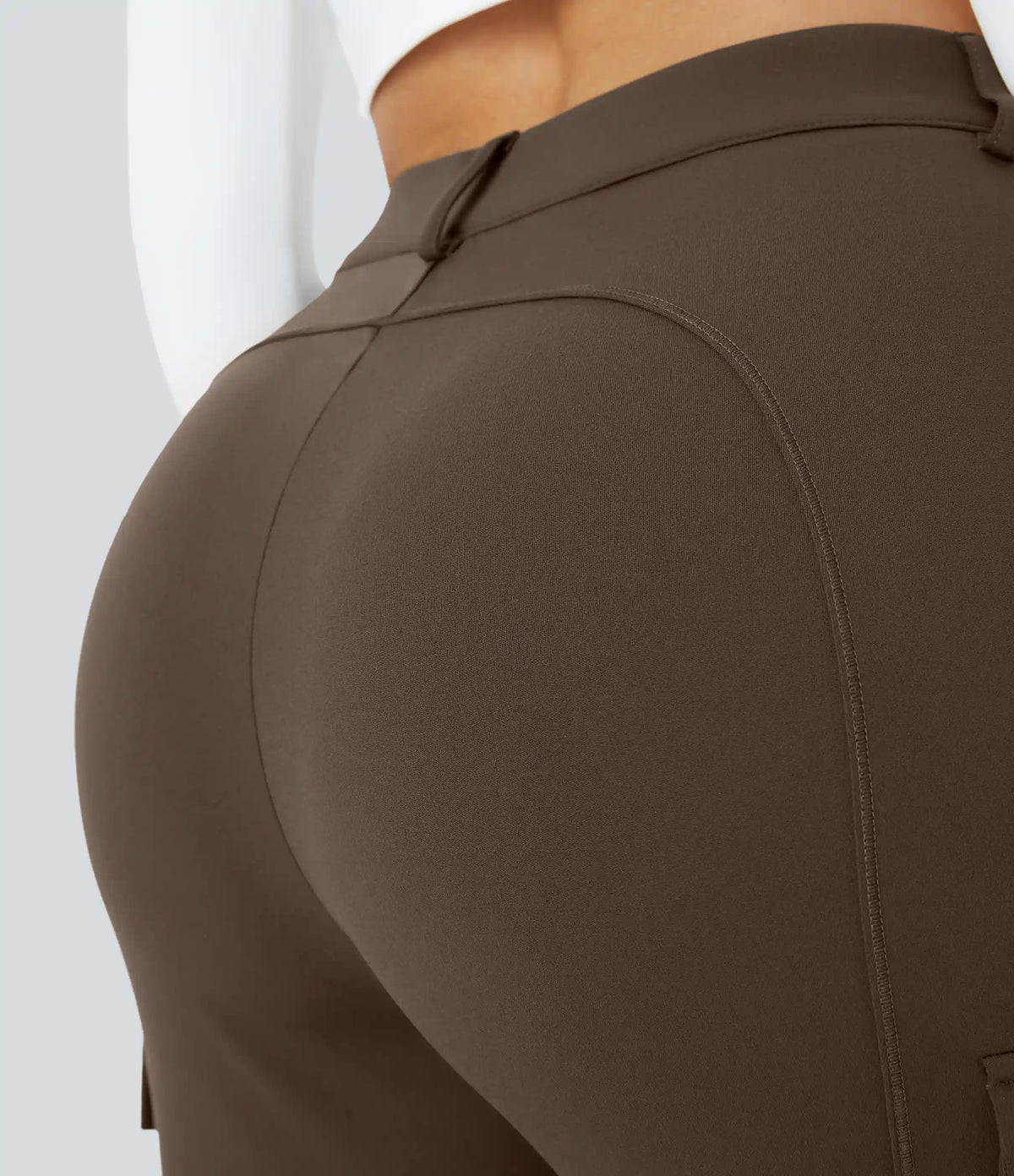DayStretch High Waisted Zipper Pockets Solid Skinny Cargo Pants