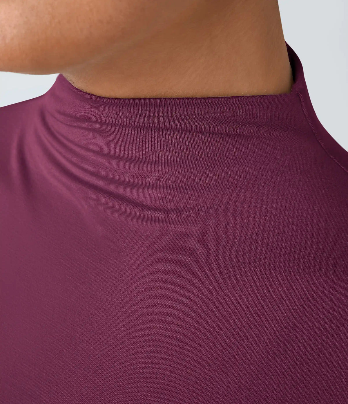 Funnel Neck Peplum Work Tank Top