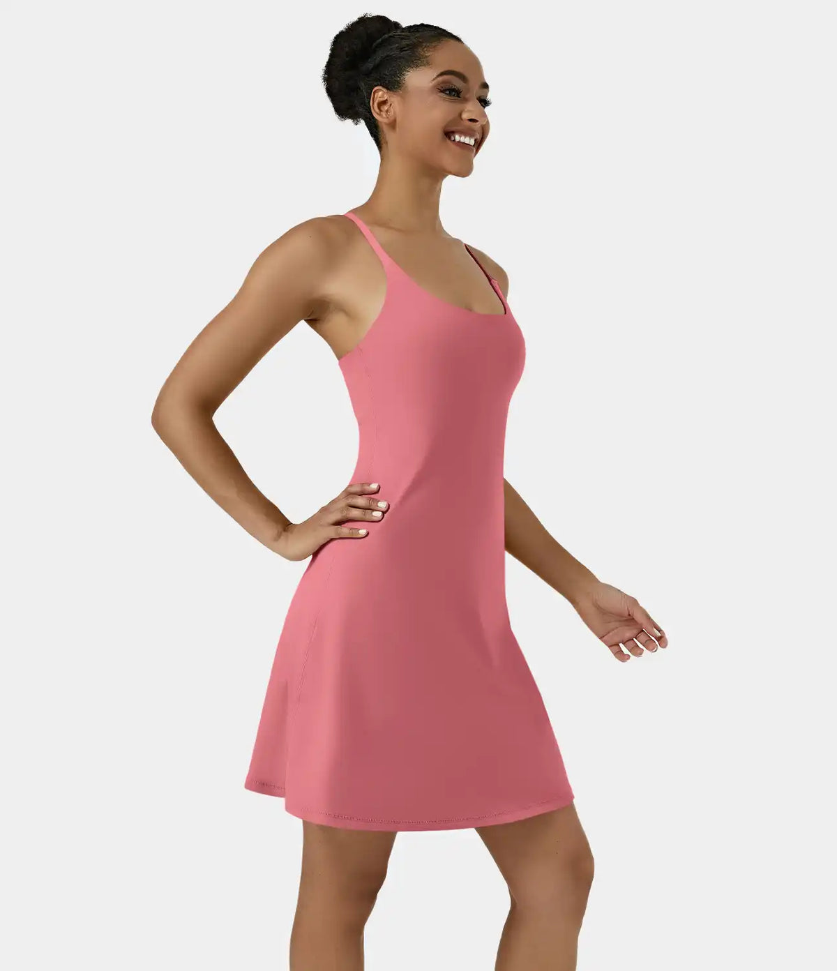 SoftlyZero™ Airy Cut Out 2-in-1 Pocket InstantCool Longer Active Dress