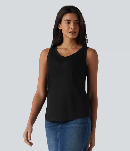 V Neck Casual Tank Top