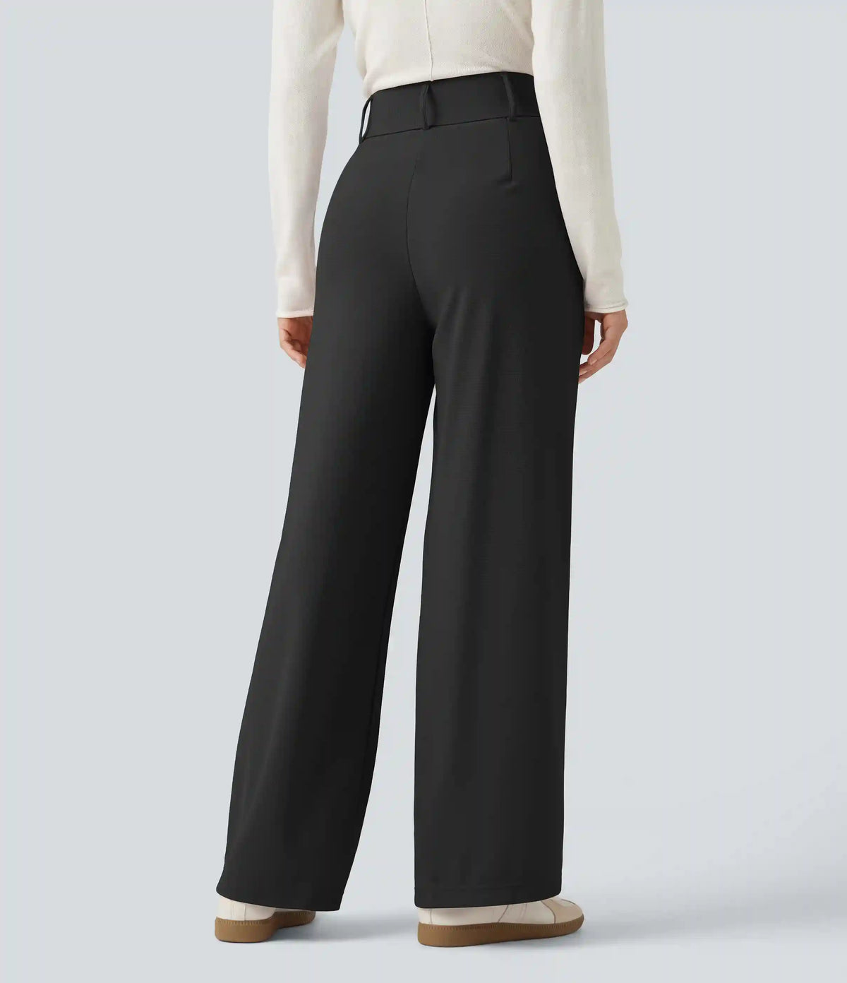 Halara Flex™ High Waisted Straight Leg Waffle Work Pants with Pockets