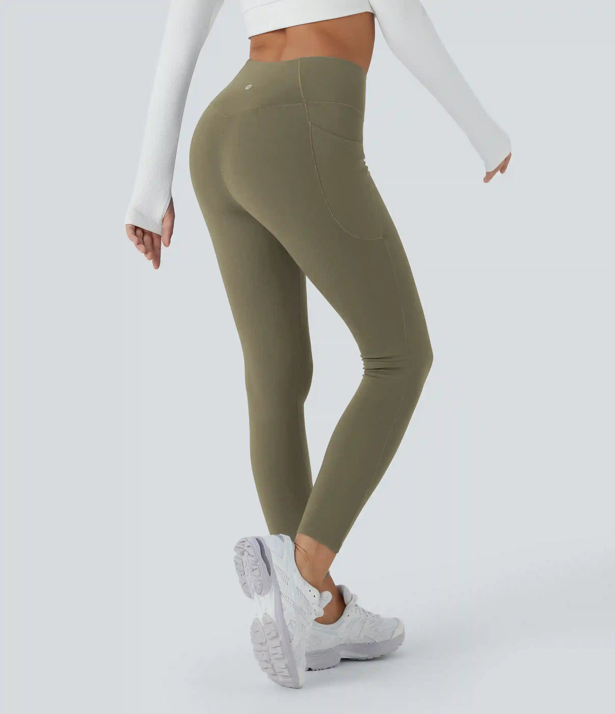 SoftlyZero™ Plush Thermal High Waisted Pocket Skinny 7/8 Yoga Leggings