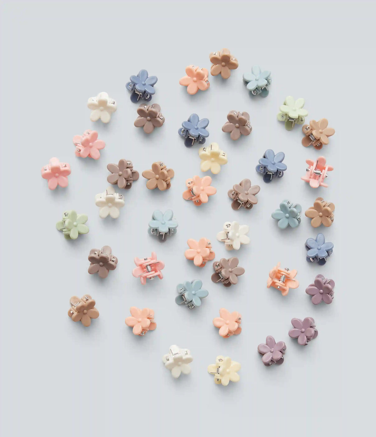 Mini Floral Claw Clips 40 Pcs