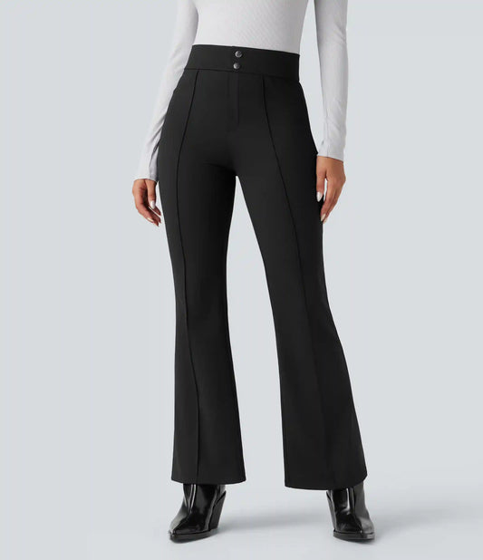 Halara Flex™ High Waisted Tummy Control Herringbone Work Flare Pants with Pockets