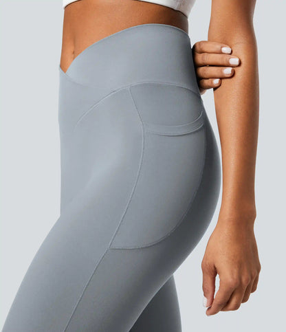 SoftlyZero™ Crossover Pocket Plain Leggings