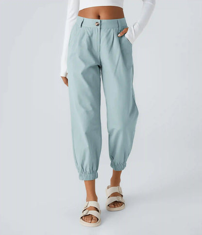 Mid Rise Casual Joggers with Pockets