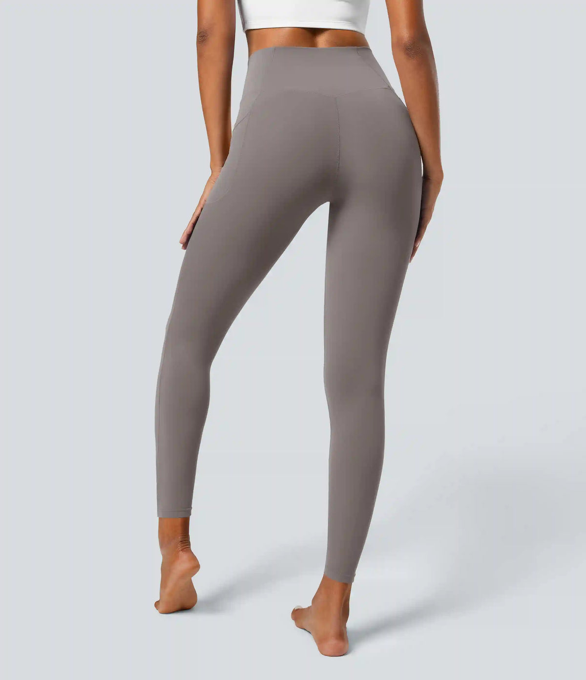 SoftlyZero™ Crossover Pocket Plain Leggings