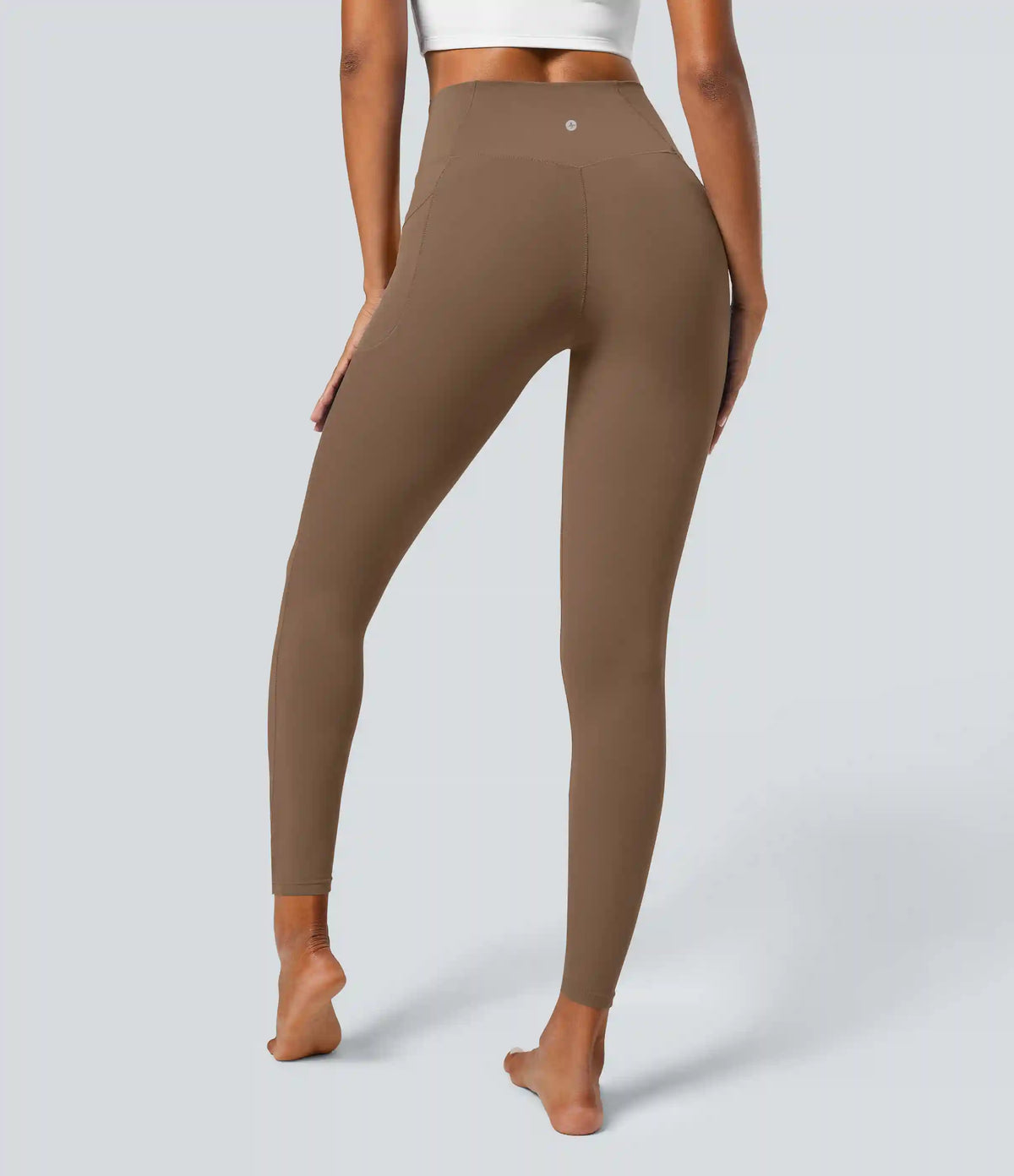 SoftlyZero™ Crossover Pocket Plain Leggings