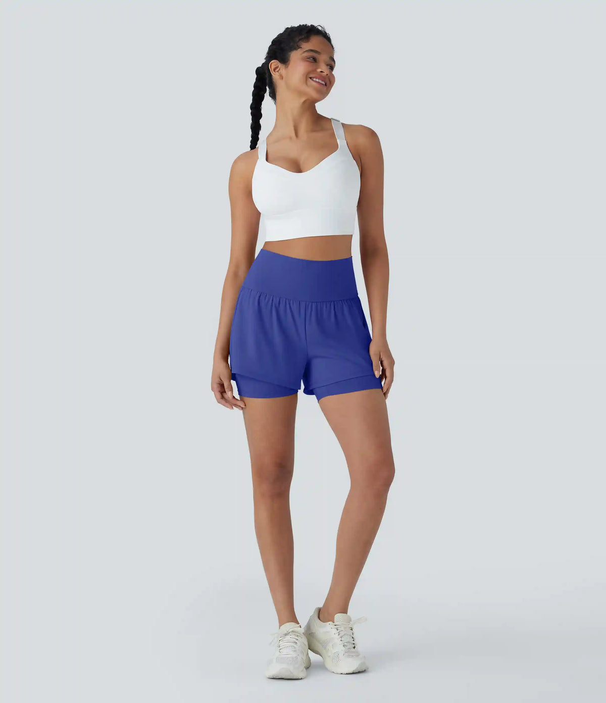 SoftlyZero™ Airy Super High Waisted 2-in-1 InstantCool Yoga Shorts 5'' with Pockets