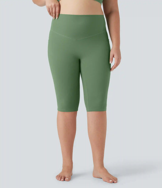 Halara UltraSculpt™ High Waisted Tummy Control Pedal Pusher Yoga Plus Size Leggings with Pockets