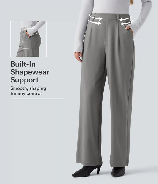 Halara Flex™ DayStretch High Waisted Tummy Control Straight Leg Work Pants with Pockets