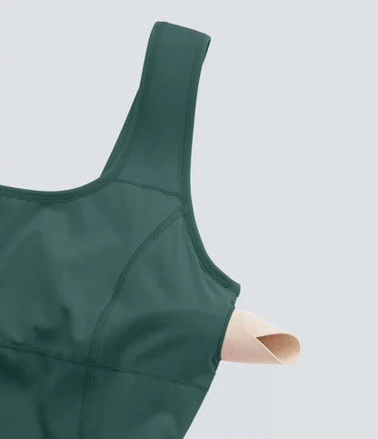 SoftlyZero™ Airy U Neck 2-in-1 Pocket Mini InstantCool Dance Active Dress