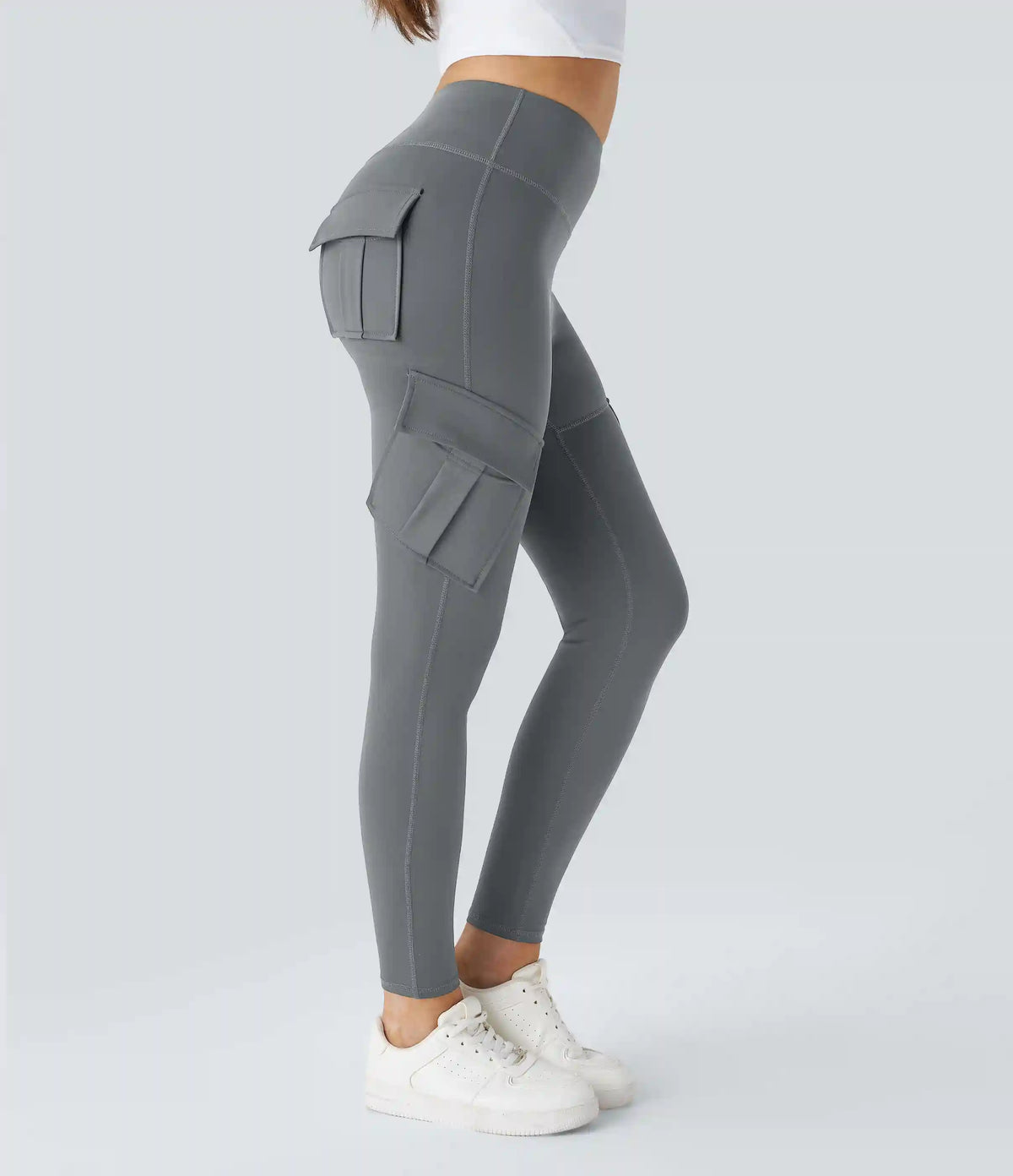 DayStretch High Waisted Cargo Pocket Skinny Yoga Leggings