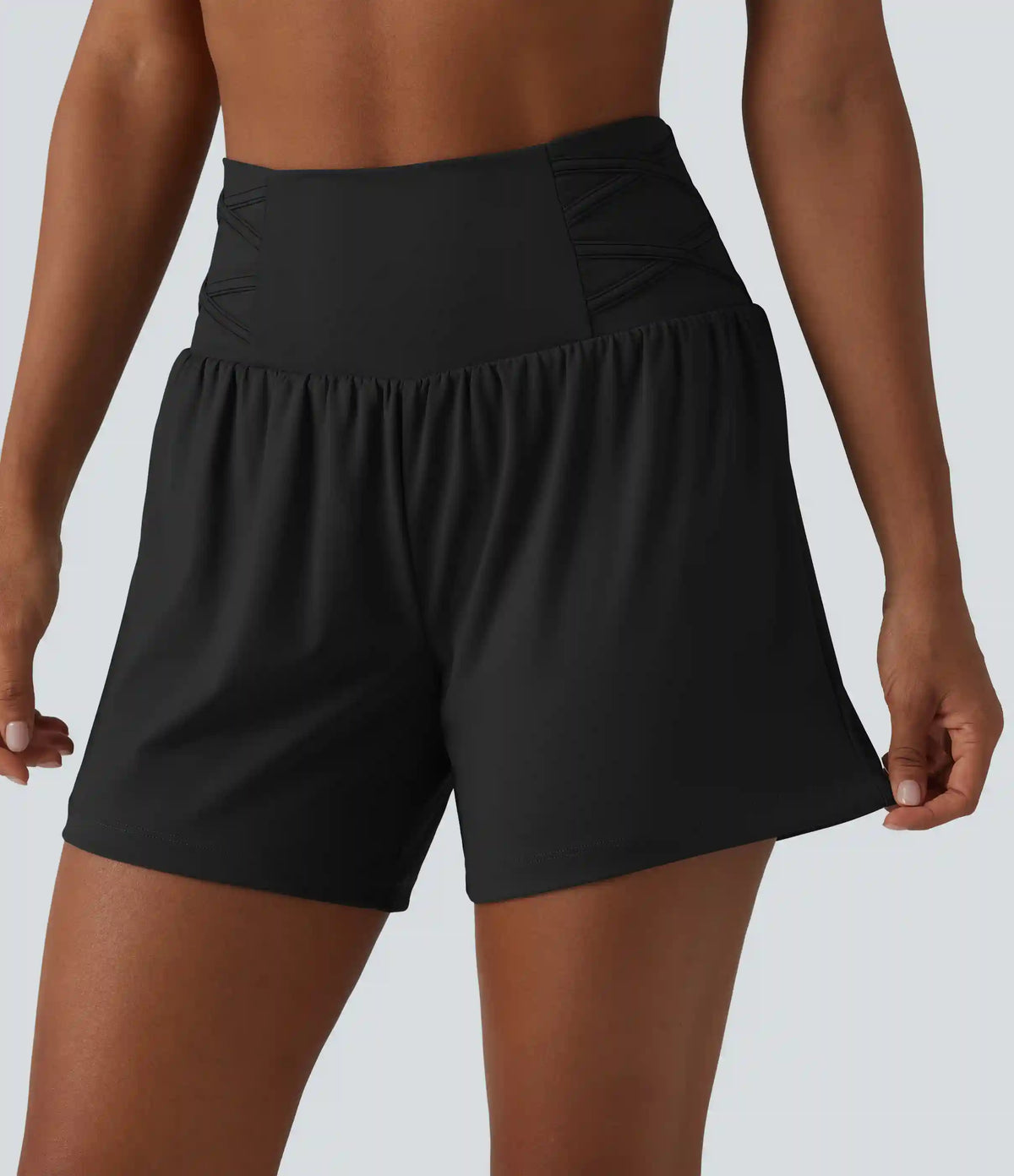 SoftlyZero™ Airy Super High Waisted 2-in-1 InstantCool Yoga Shorts 5'' with Pockets